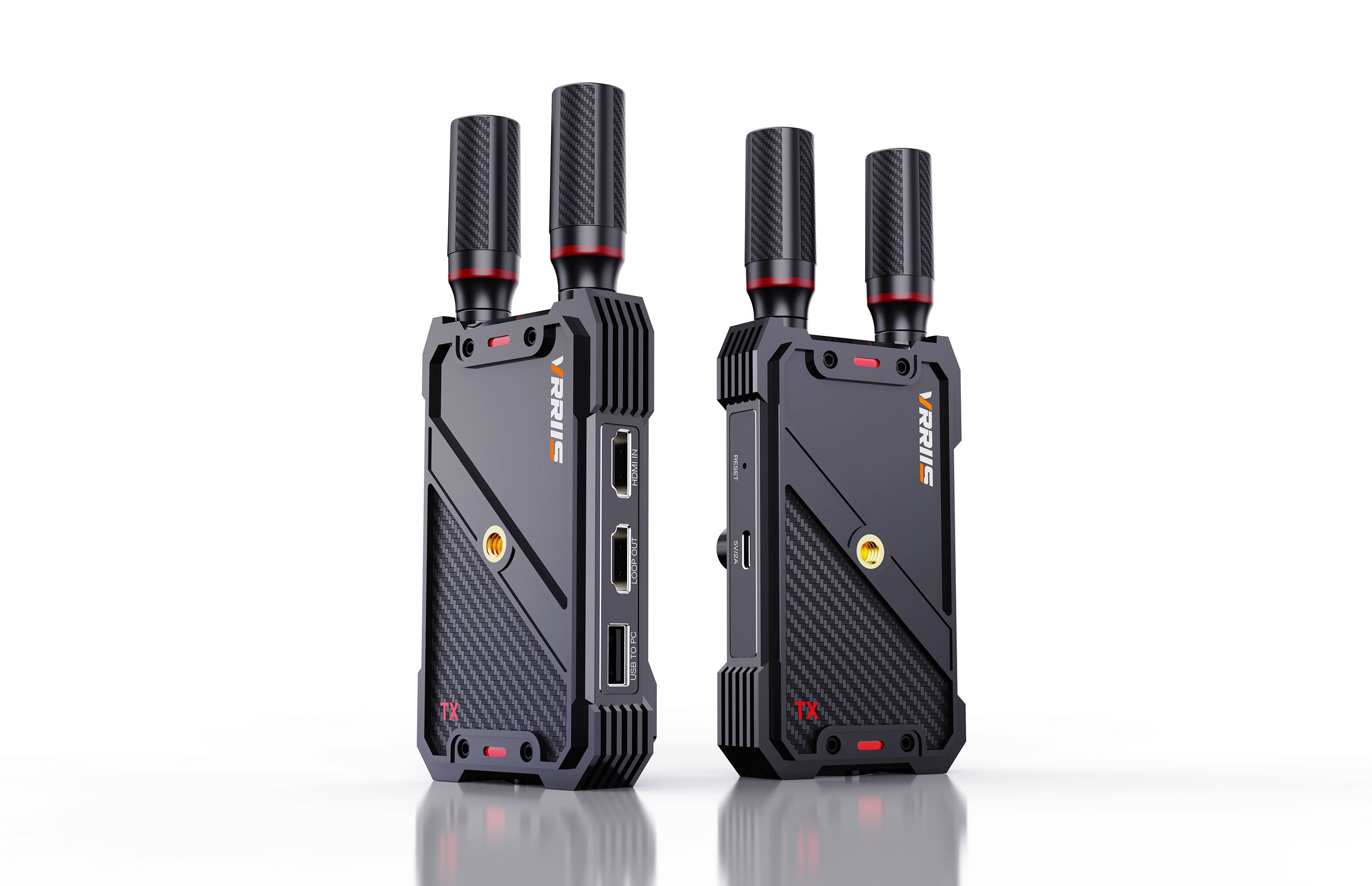 VRRIIS WL082K Wireless HDMI Transmitter Receiver with KVM — 1080P, 400M/1300FT, 1 TX to 5 RX