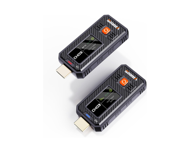 VRRIIS WL087mini Wireless HDMI Transmitter & Receiver — 350M, 20 Channels, LCD, Mini Design