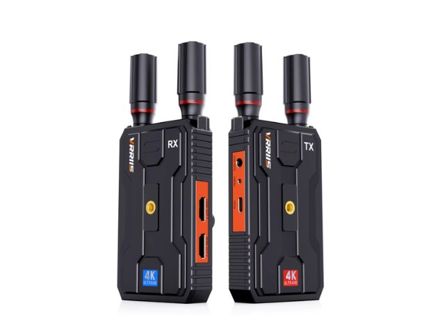 VRRIIS WL097Pro 4K Wireless Video Transmitter & Receiver — 400M, Dual HDMI Out, Audio, 1TX to 4RX