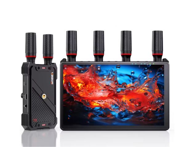 VRRIIS WL083P Wireless HDMI Transmission System — 400M, 7" LCD, IR Remote, 1TX to 5RX