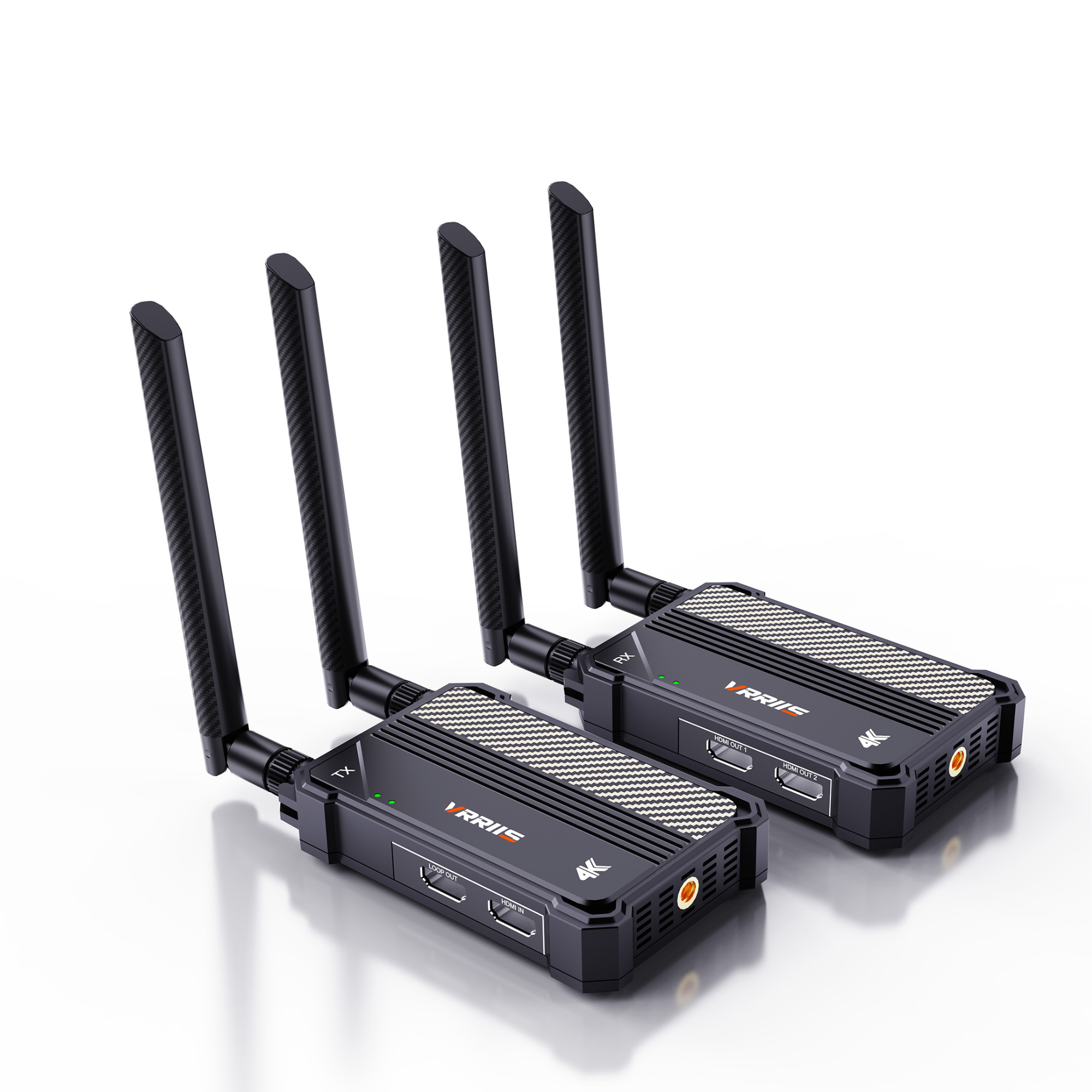VRRIIS WL095P 4K Wireless HDMI Transmitter and Receiver — 1150FT/350M, 1 TX to 4 RX