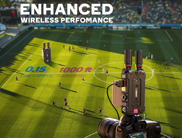 VRRIIS WL098Pro 4K Wireless Video Transmitter with SDI — 1TX to 4RX, 305M/1000FT