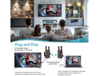 VRRIIS WL097Pro 4K Wireless Video Transmitter & Receiver — 400M, Dual HDMI Out, Audio, 1TX to 4RX