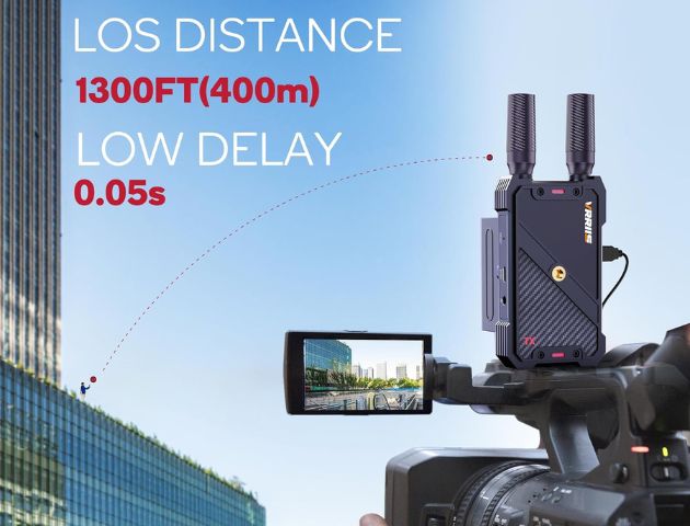 VRRIIS WL082K Wireless HDMI Transmitter Receiver with KVM — 1080P, 400M/1300FT, 1 TX to 5 RX