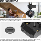 VRRIIS WL201 Expandable Battery Mounting Bracket for Wireless HDMI Transmitter