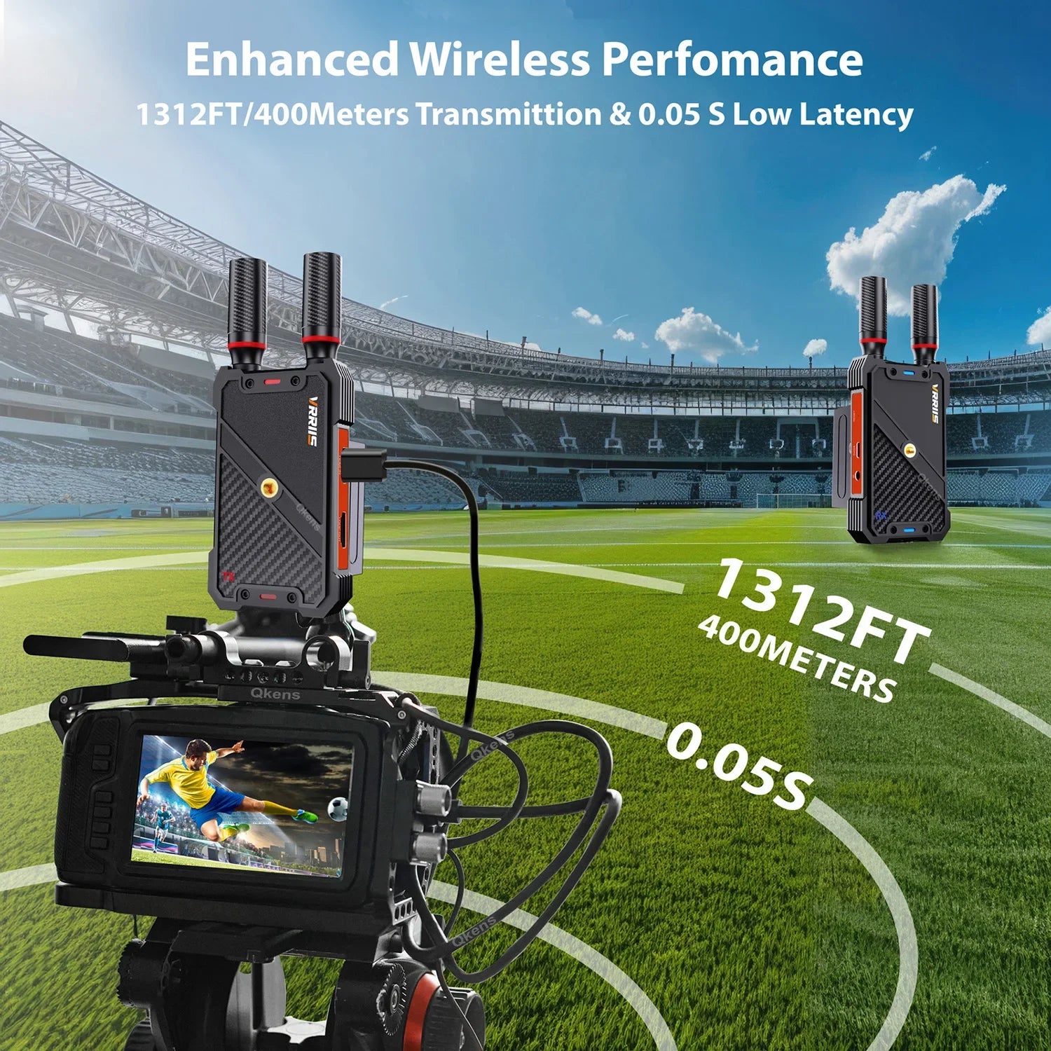 WL082U Wireless HDMI Transmitter & Receiver – 1080P@60Hz, 400M Range, 1TX to 5RX
